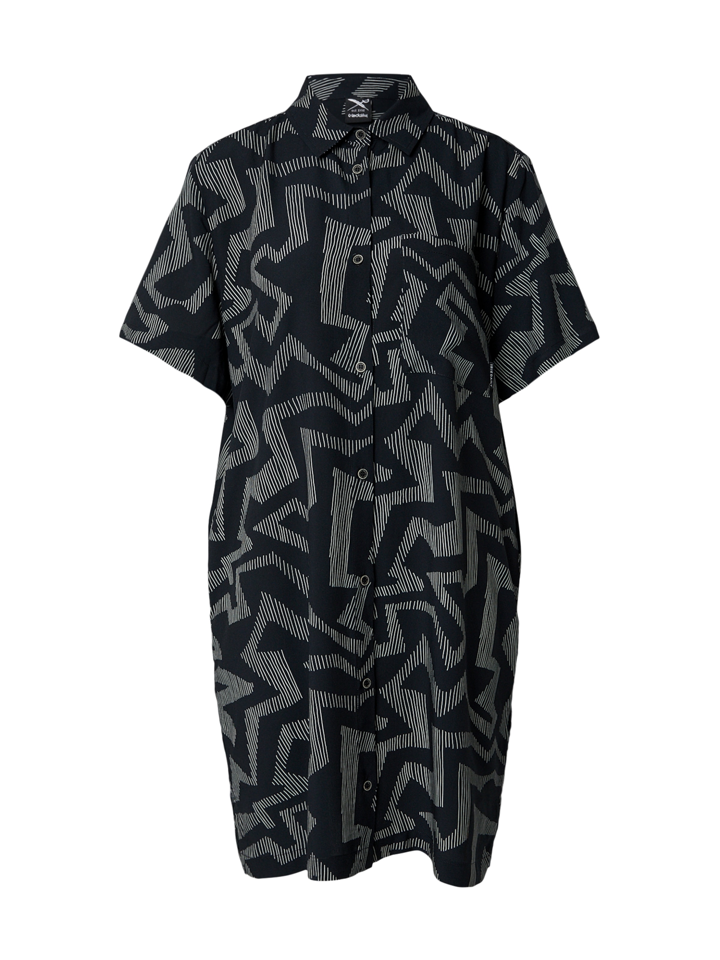 Robe-chemise 'Lucie' Iriedaily en noir : devant