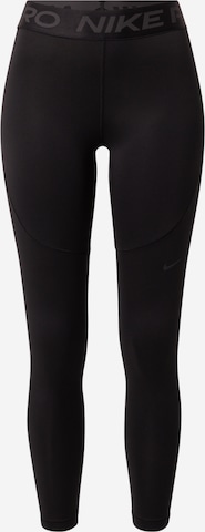 NIKESkinny Sportske hlače - crna boja: prednji dio