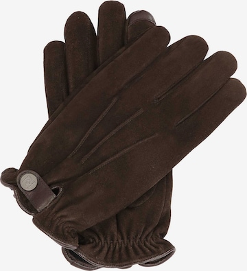 Kazar Full finger gloves in Brown: front