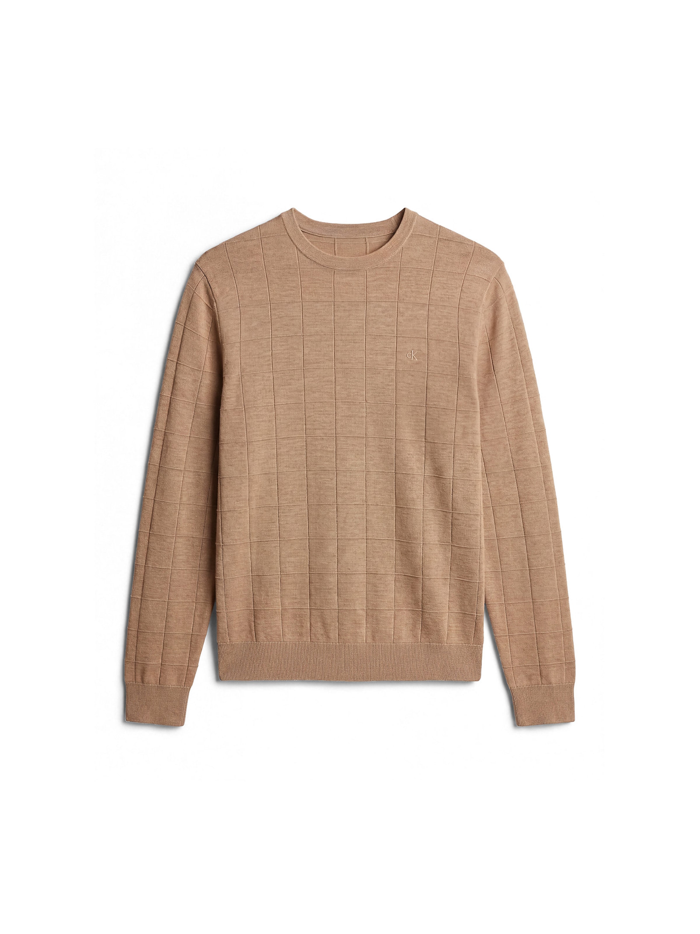 Calvin Klein Trui in Bruin: voorkant