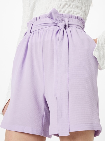 PIECES Loose fit Pants 'Avery' in Purple