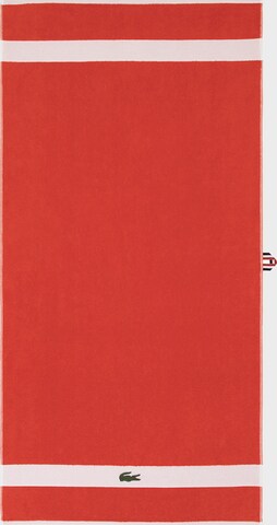 LACOSTE Towel 'L CASUAL' in Red: front