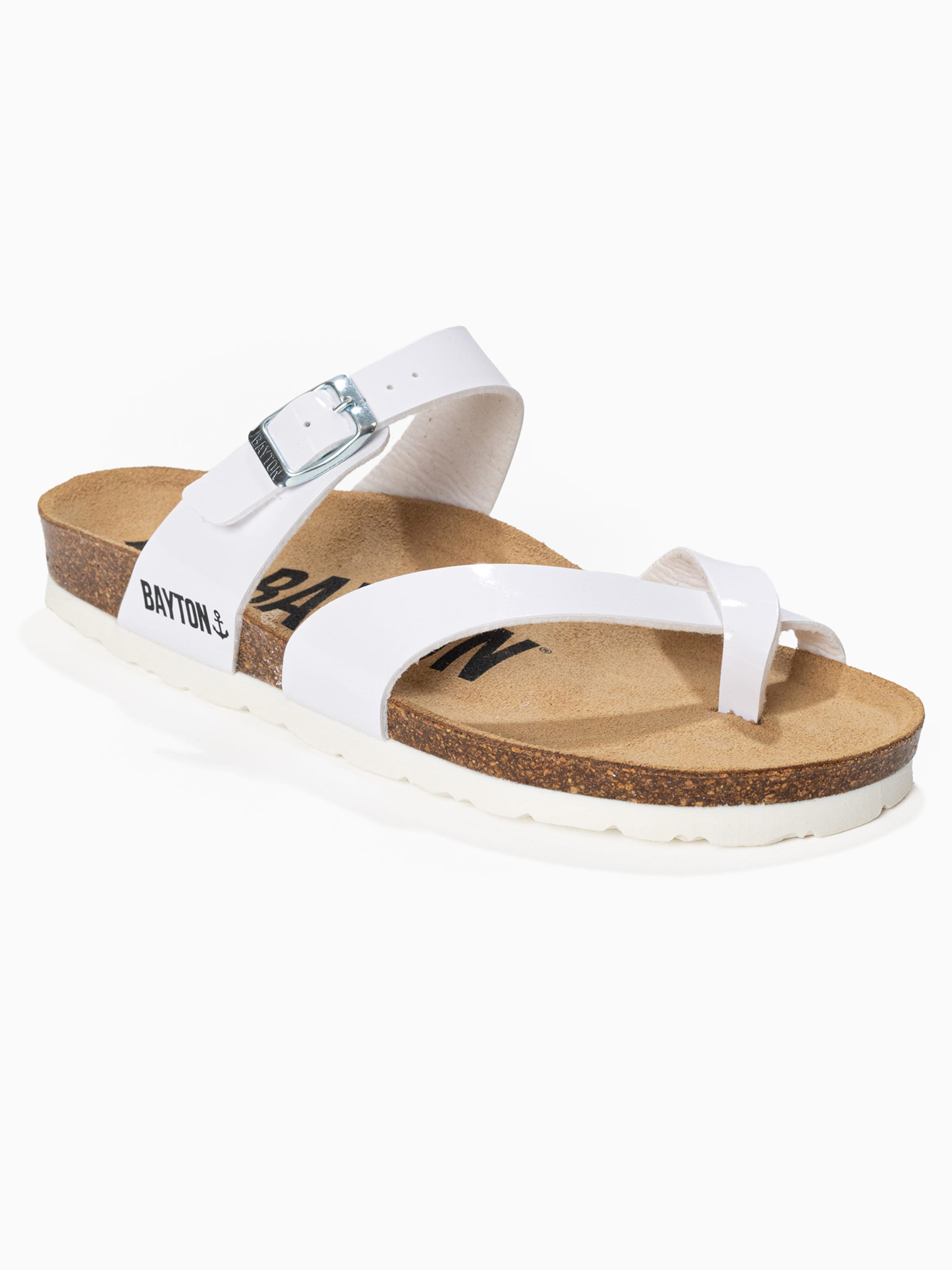 Bayton Pantoletter 'Diane' i hvid