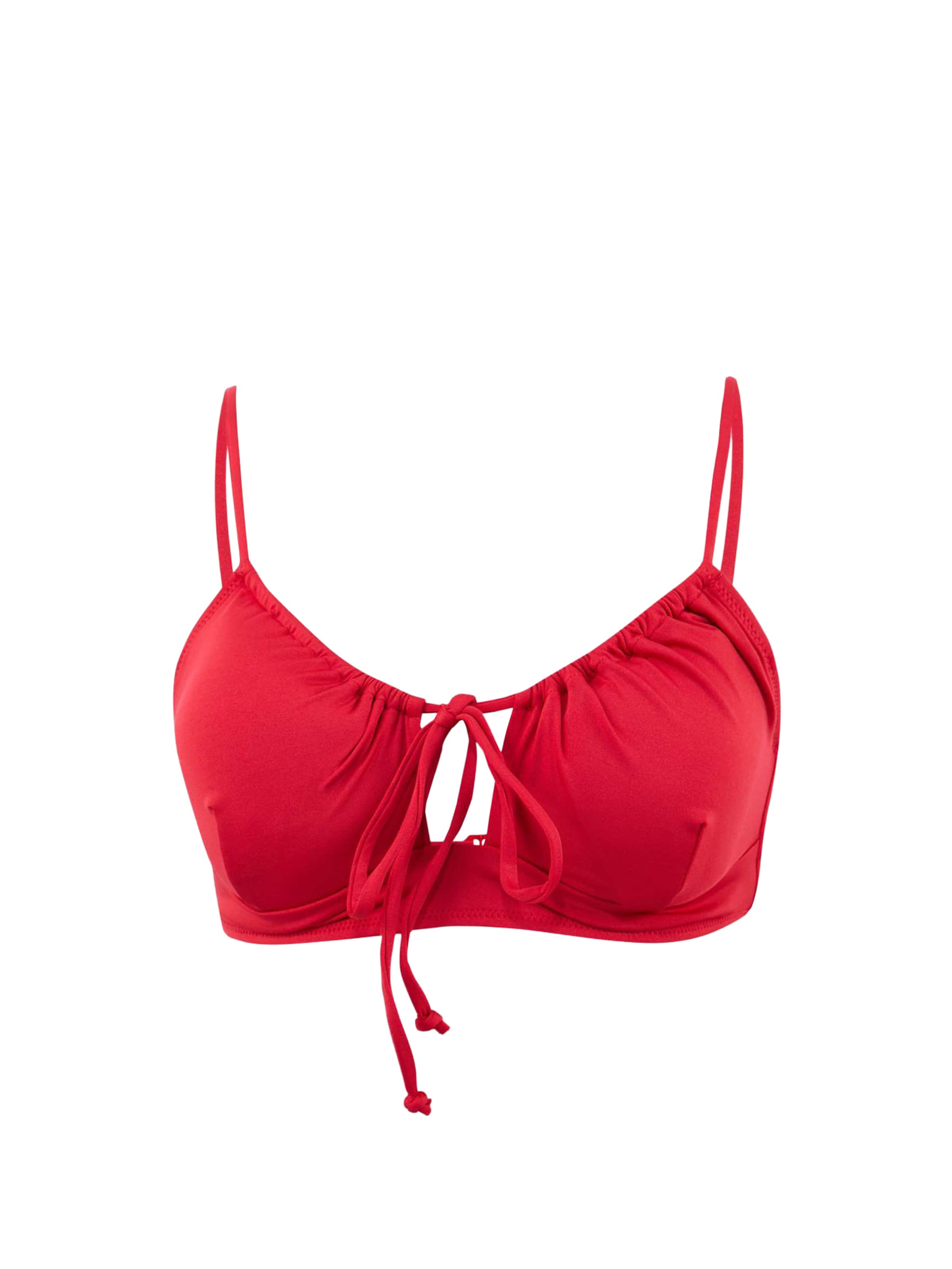 Hauts de bikini Trendyol en rouge : devant