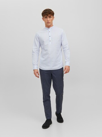 JACK & JONES Slim Fit Skjorte 'Summer' i blå