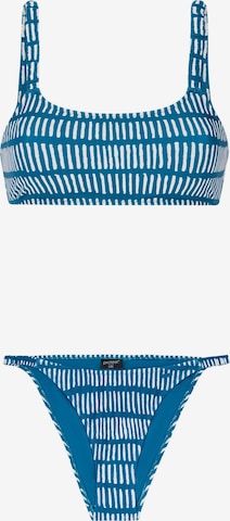 PROTEST Bralette Bikini 'PRTClue' in Blue: front