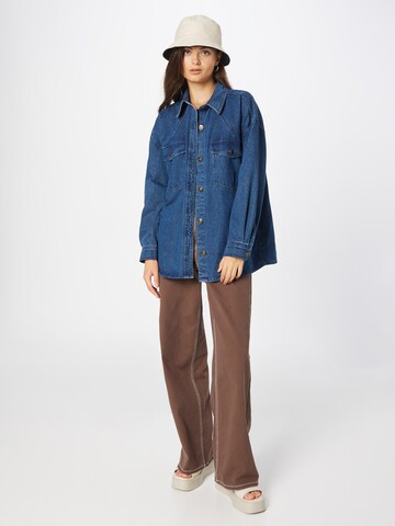 PIECES Between-Season Jacket 'NURSEL' in Blue