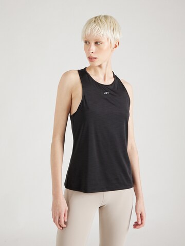 Reebok Sports top in Black: front