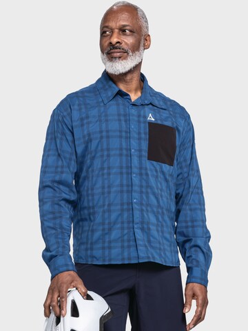 Coupe regular Chemise fonctionnelle 'Jalpuh MNS' Schöffel en bleu : devant