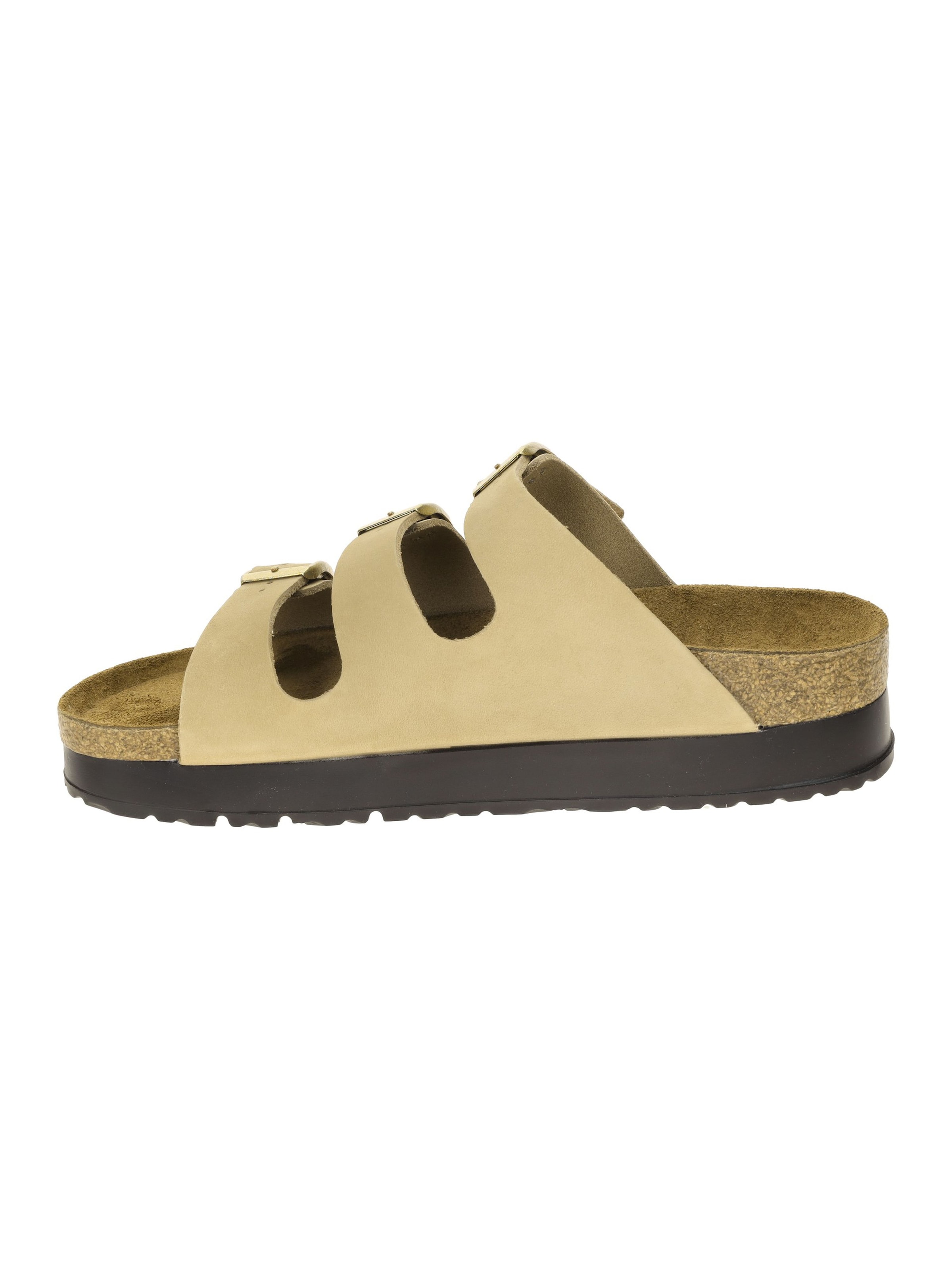 BIRKENSTOCK Pantolette 'Papillio Florida' in Beige