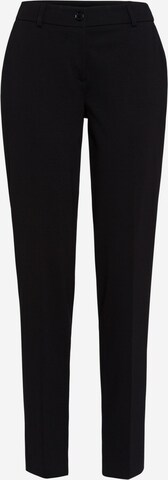 MARC AUREL Pleated Pants in Black: front