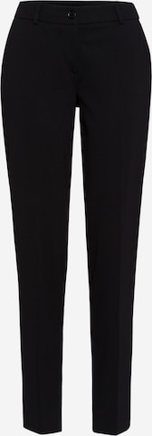 MARC AUREL Regular Pleated Pants in Black: front