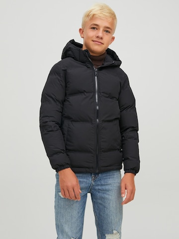 Jack & Jones Junior Zimní bunda – černá: přední strana