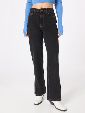 NA-KD Bootcut Jeans 'Ocean Lewis' in Zwart: voorkant