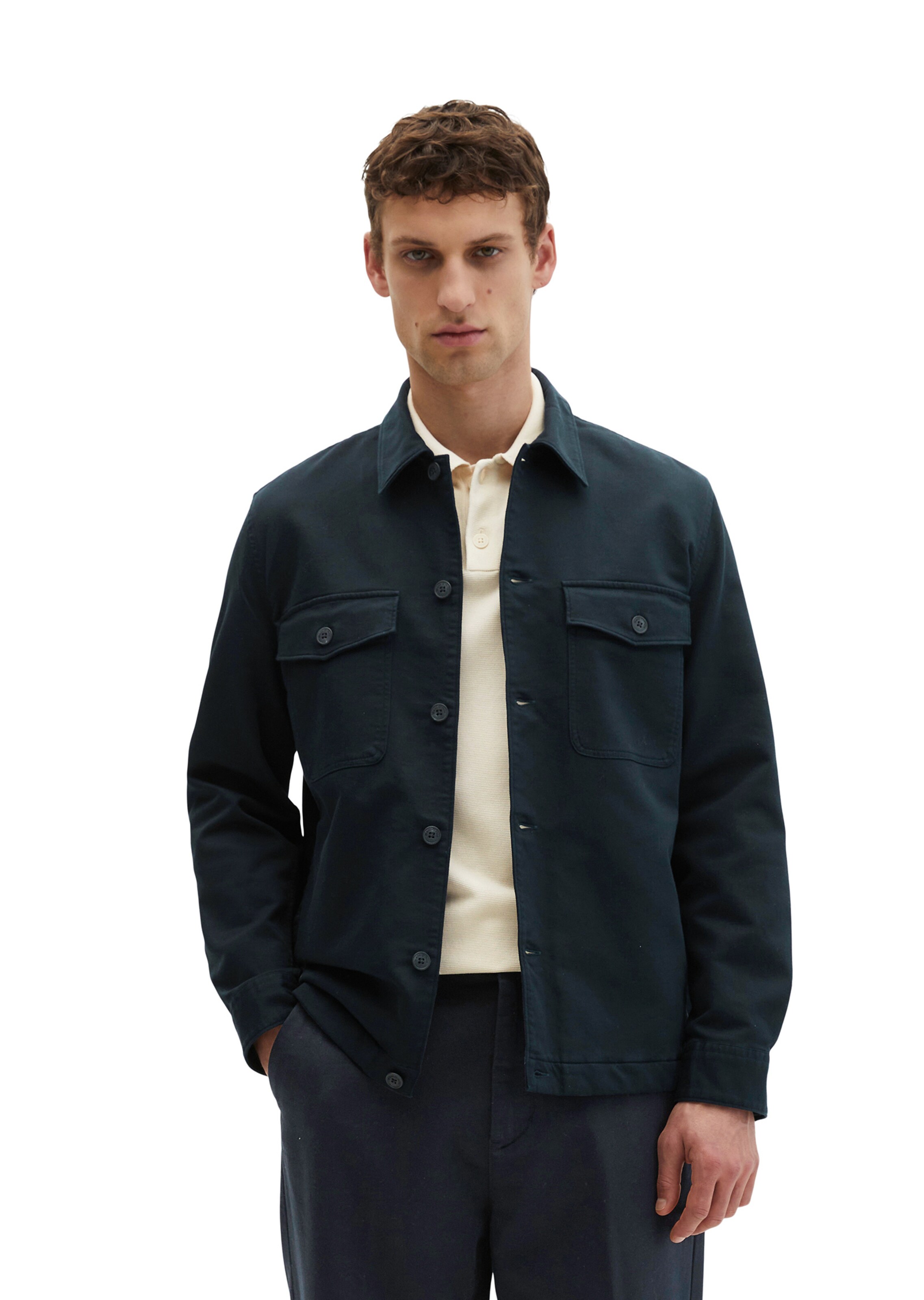 Marc O'Polo Between-Season Jacket in Blue: front