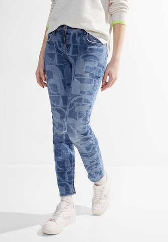 CECIL Slimfit Jeans in Blau: predná strana