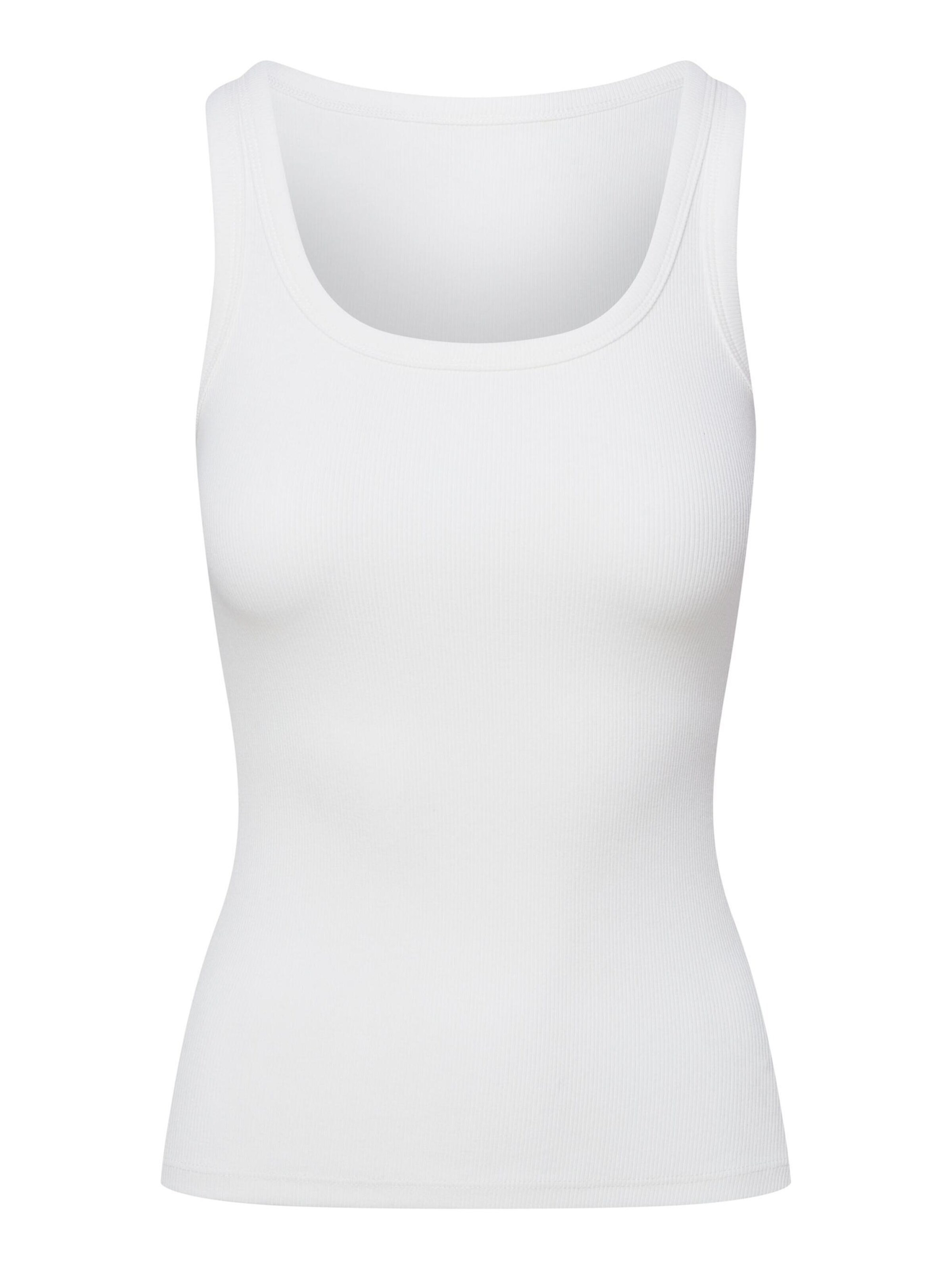 Top 'Ripp-Tanktop aus Viskose-Baumwoll-Mix, Jody 2' di ESOTIQ in beige: frontale