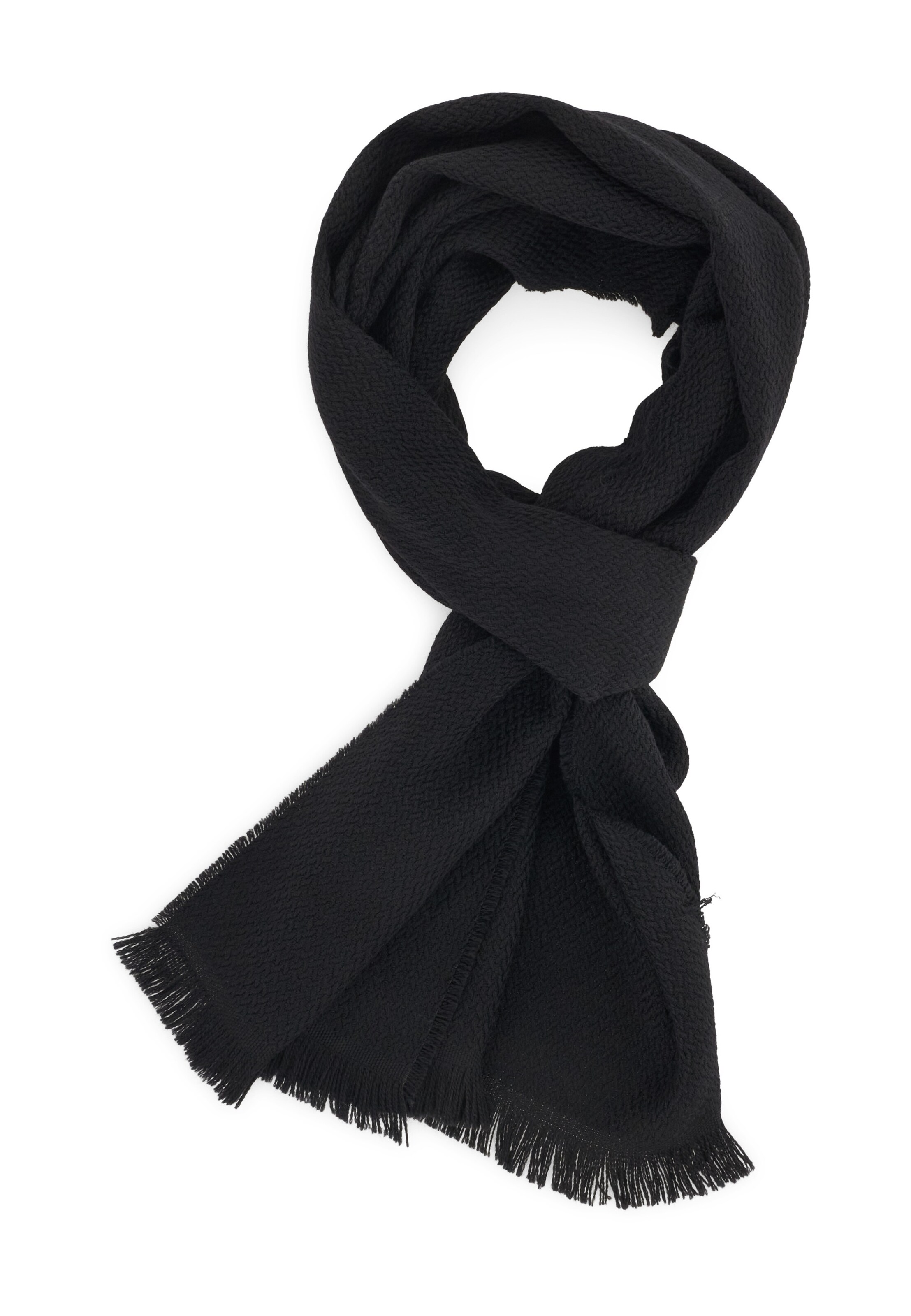 Boggi Milano Scarf in One Size in Black, Item view