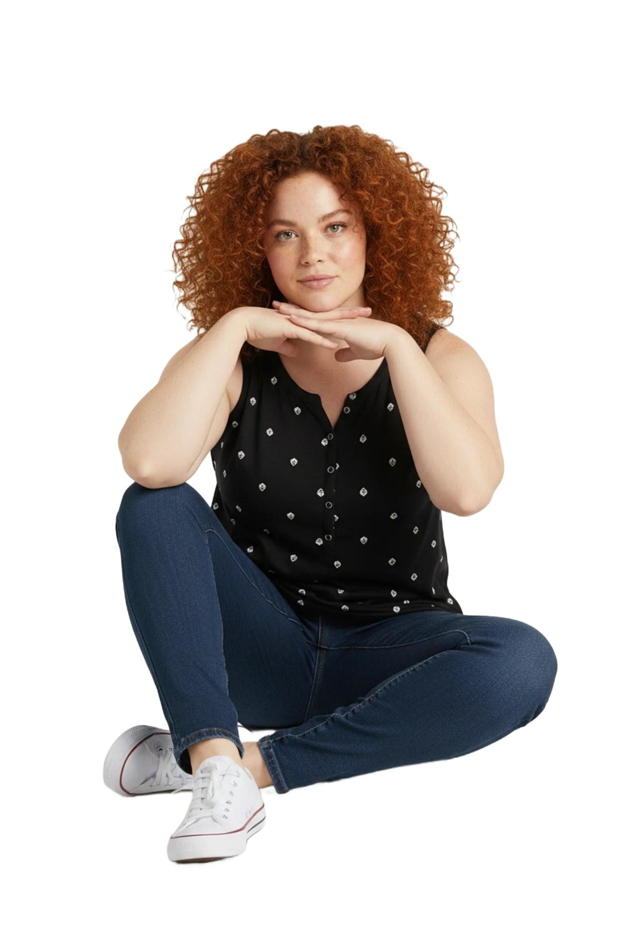 Shape Of You Top in Schwarz