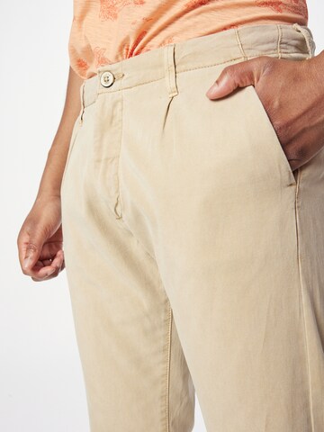 INDICODE JEANS Regular Veckad byxa 'Ville' i beige