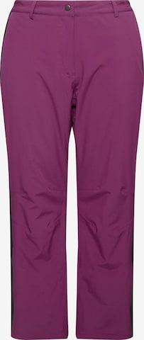 Regular Pantalon fonctionnel Ulla Popken en violet : devant