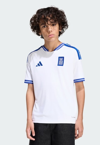 ADIDAS PERFORMANCE - Camiseta funcional 'Griechenland 26' en blanco: frente