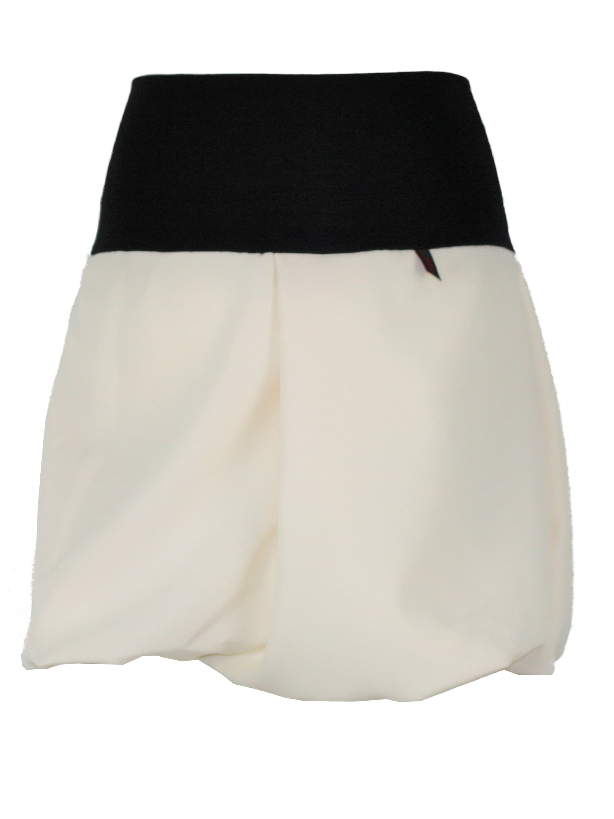 dunkle design Skirt 'Mini Ballonrock' in White: front