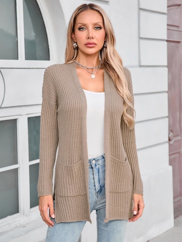 Yesfashion Kardigan w kolorze zielony