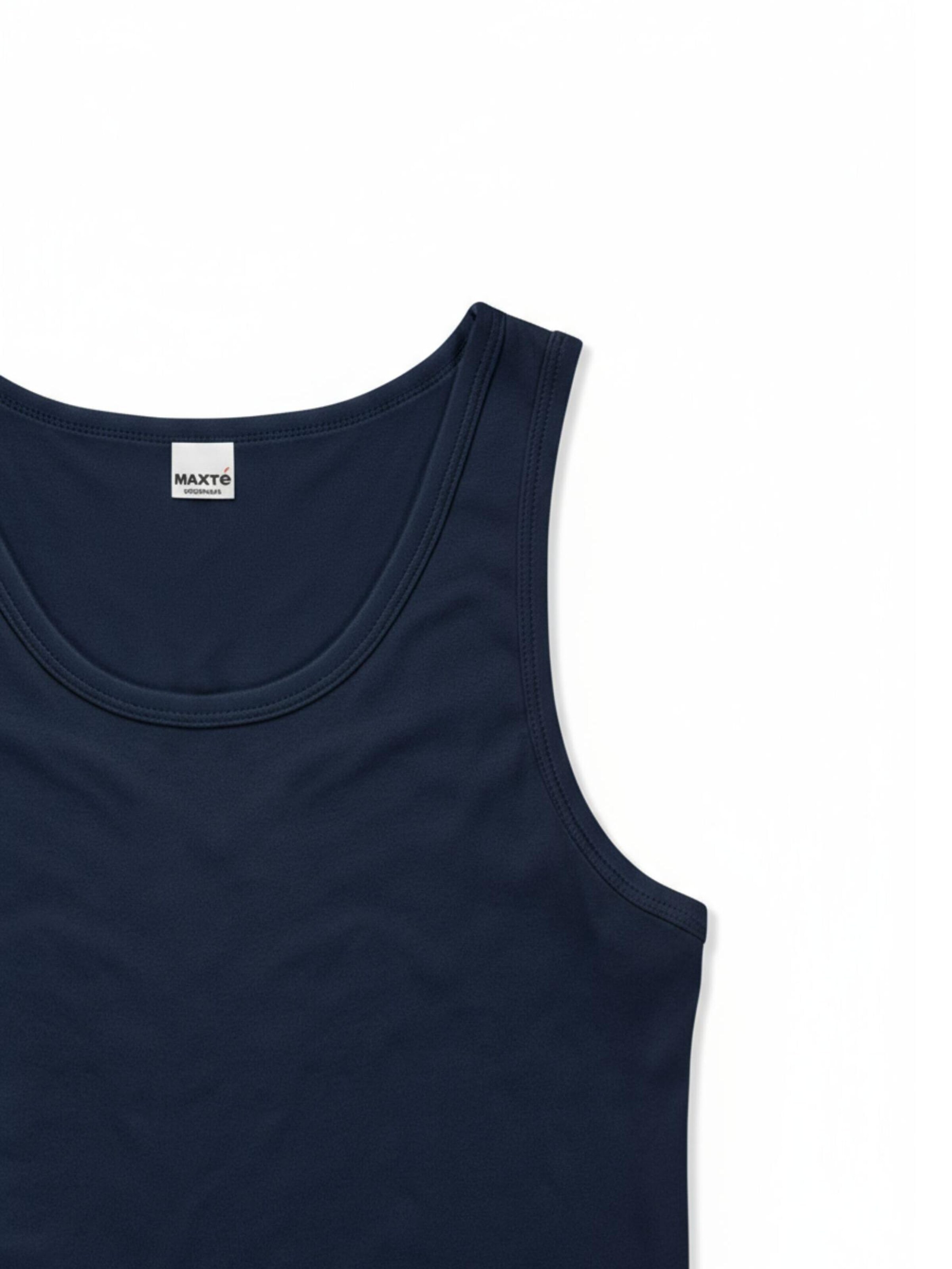 Maxte Undershirt 'BASIC MAX Ärmelloses Trägerhemd 5er Pack' in Blue