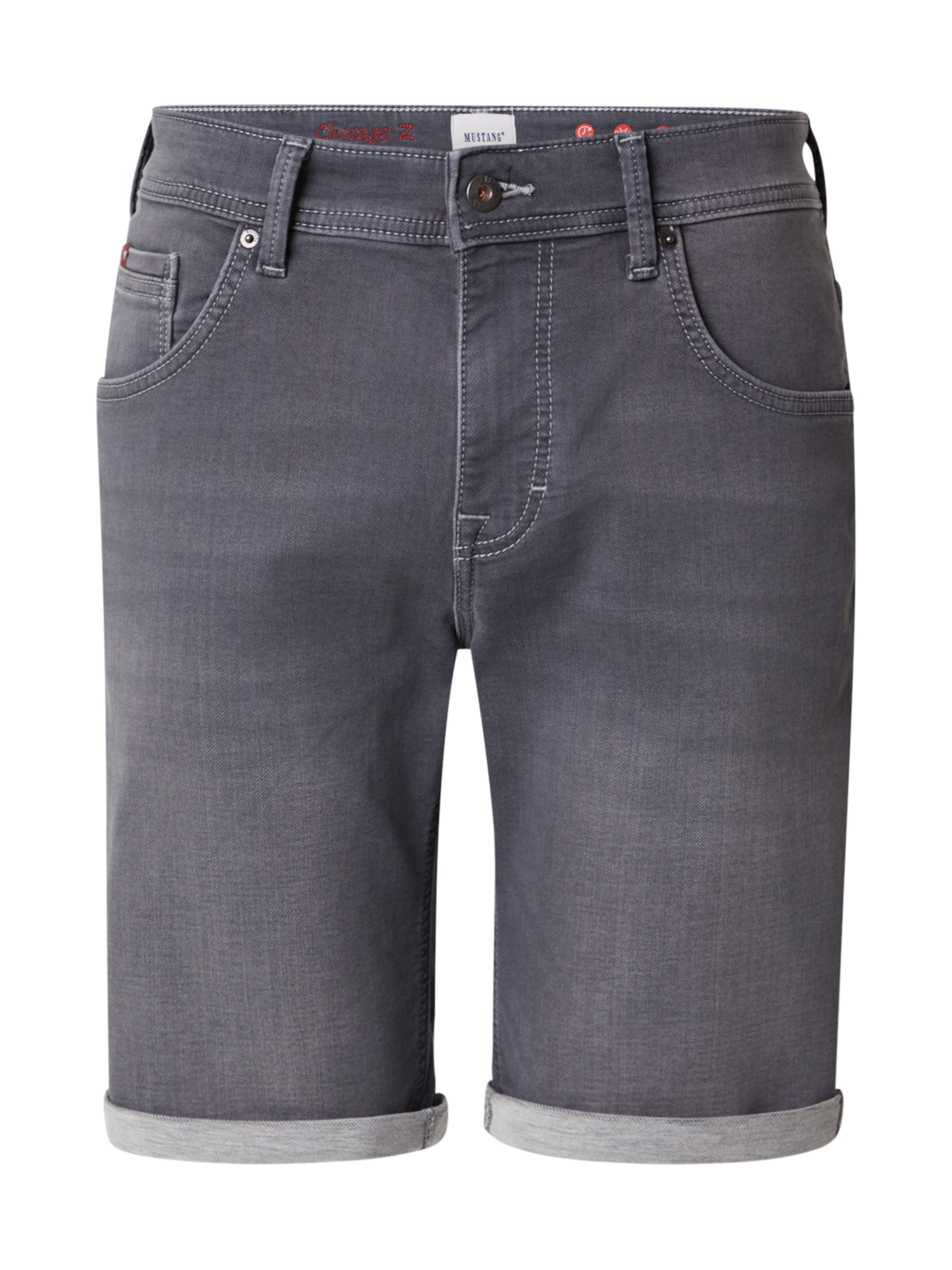 MUSTANG Normální Džíny 'CHICAGO' – šedá: přední strana
