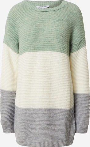 ABOUT YOU Sweater 'Larissa' in Mixed colors: front