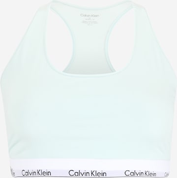 Bustieră Sutien de la Calvin Klein Underwear Plus pe albastru: față