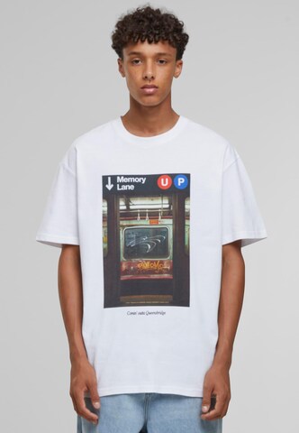 MT Upscale Shirt 'Memory Lane' in Weiß: Vorderseite