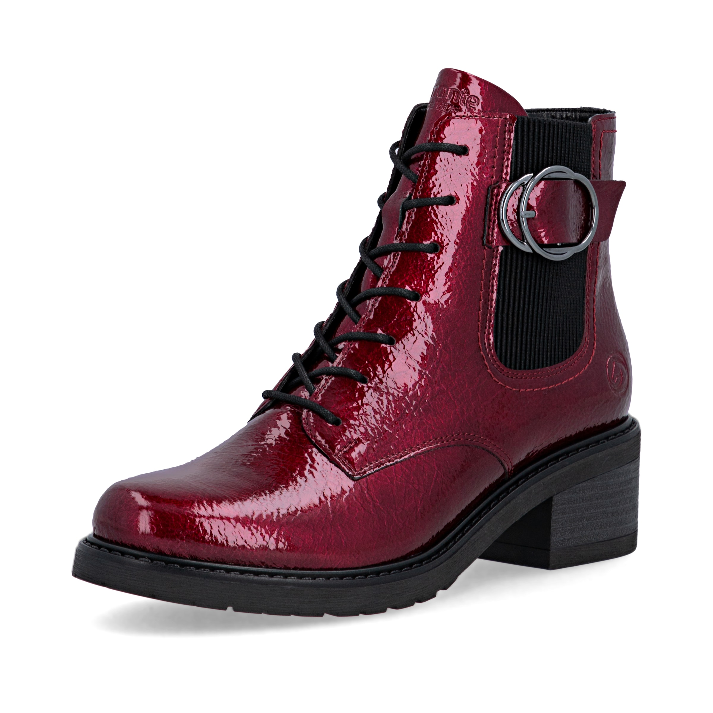 Chelsea Boots Rieker en rouge : devant