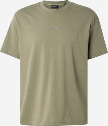 T-Shirt BOSS en vert : devant
