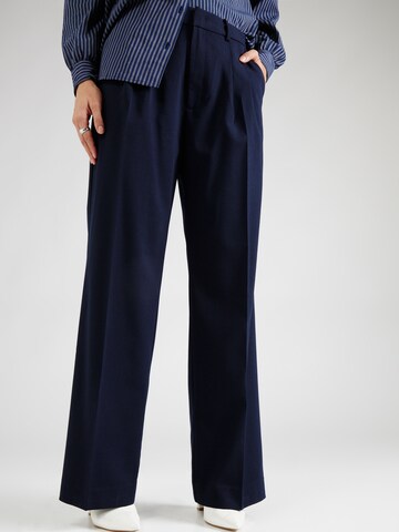 Part Two Loose fit Pleat-Front Pants 'Cherry' in Blue: front