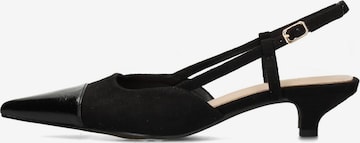 Escarpins à bride arrière 'Chloe' POSH by Poelman en noir : devant