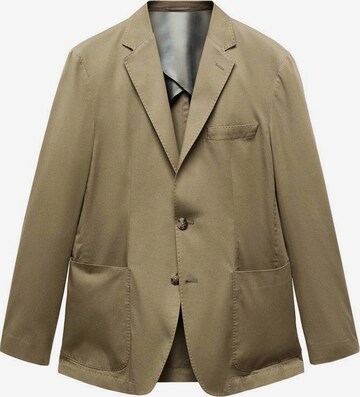 MANGO MAN Slim fit Suit Jacket 'Capri' in Green: front