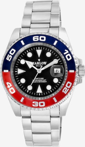 Lucardi Analog Watch 'Statement' in Silver: front