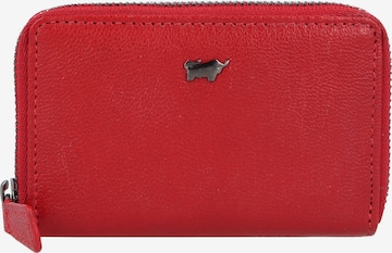 Braun Büffel Wallet in Red: front