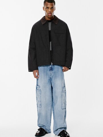 Veste mi-saison Pull&Bear en noir