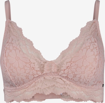 Skiny Triangle Bra in Pink: front