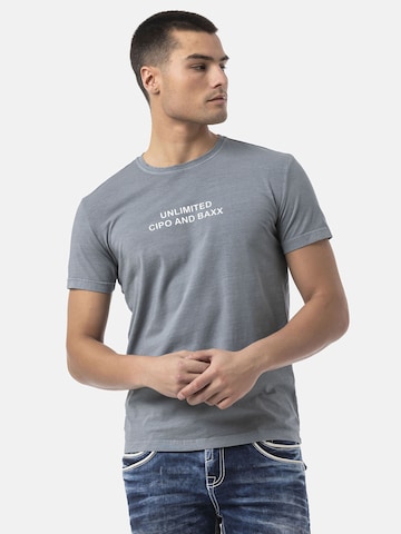 CIPO & BAXX Shirt 'CT827' in Grey