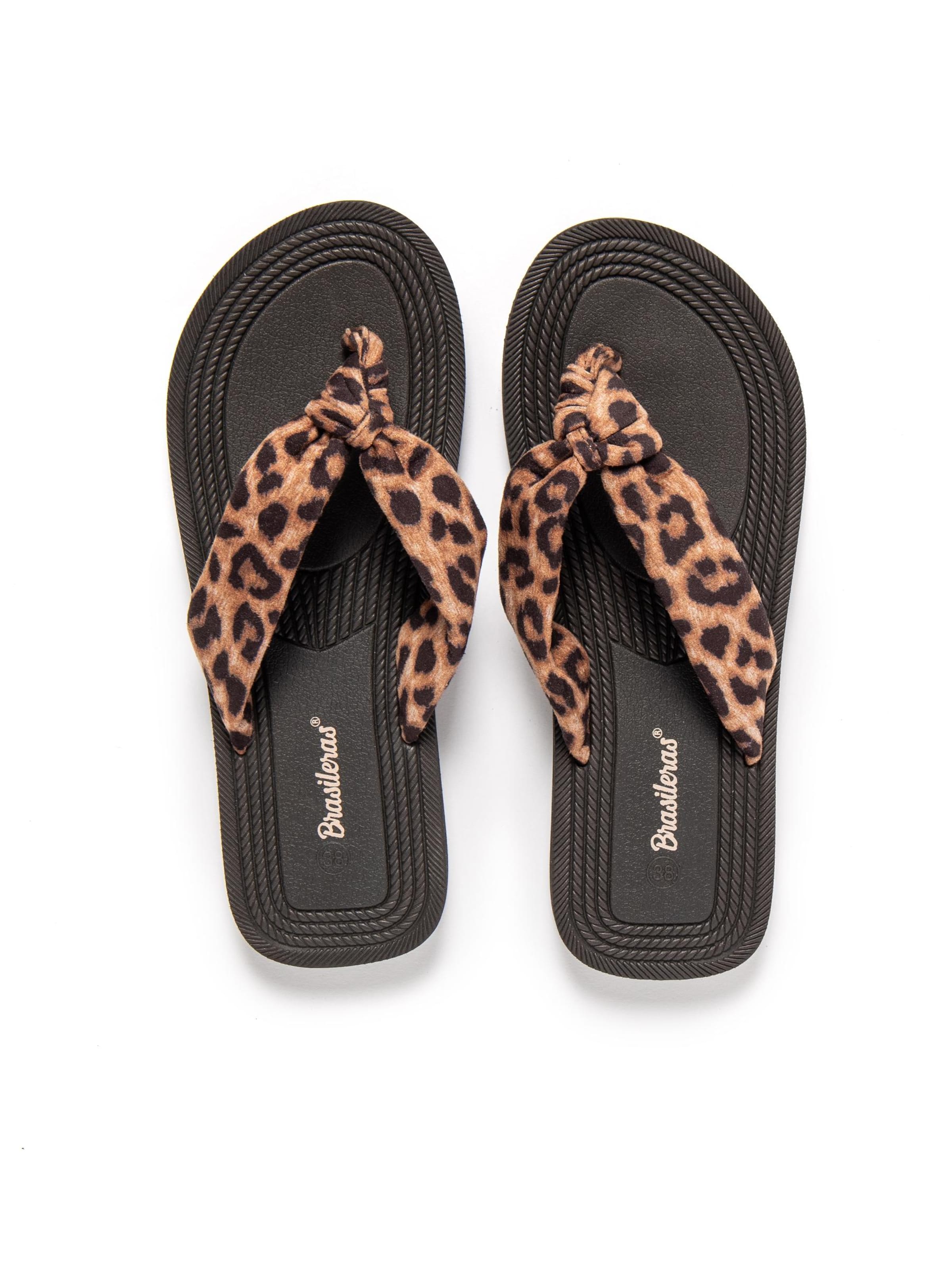 Brasileras Teenslipper 'Savanna' in Zwart