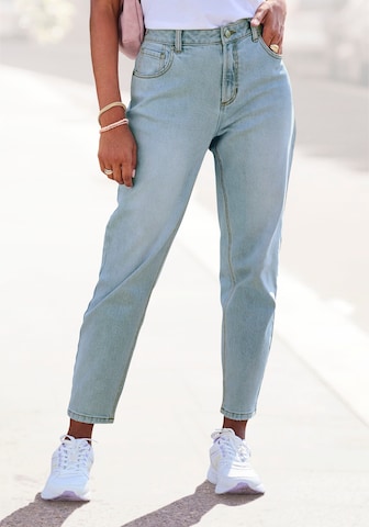 LASCANA Tapered Jeans in Blue
