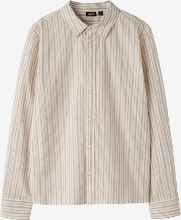 Comfort fit Camicia di LMTD in beige: frontale