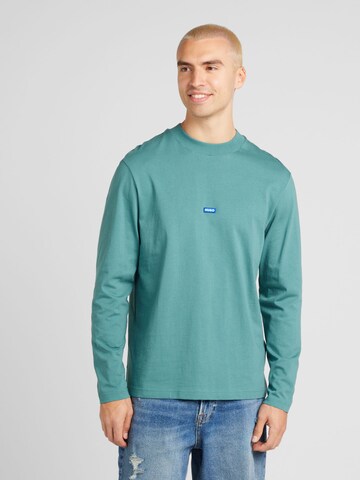 HUGO Shirt 'Nilongti' in Groen: voorkant
