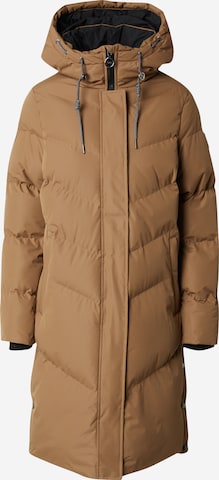 Manteau mi-saison GARCIA en marron : devant