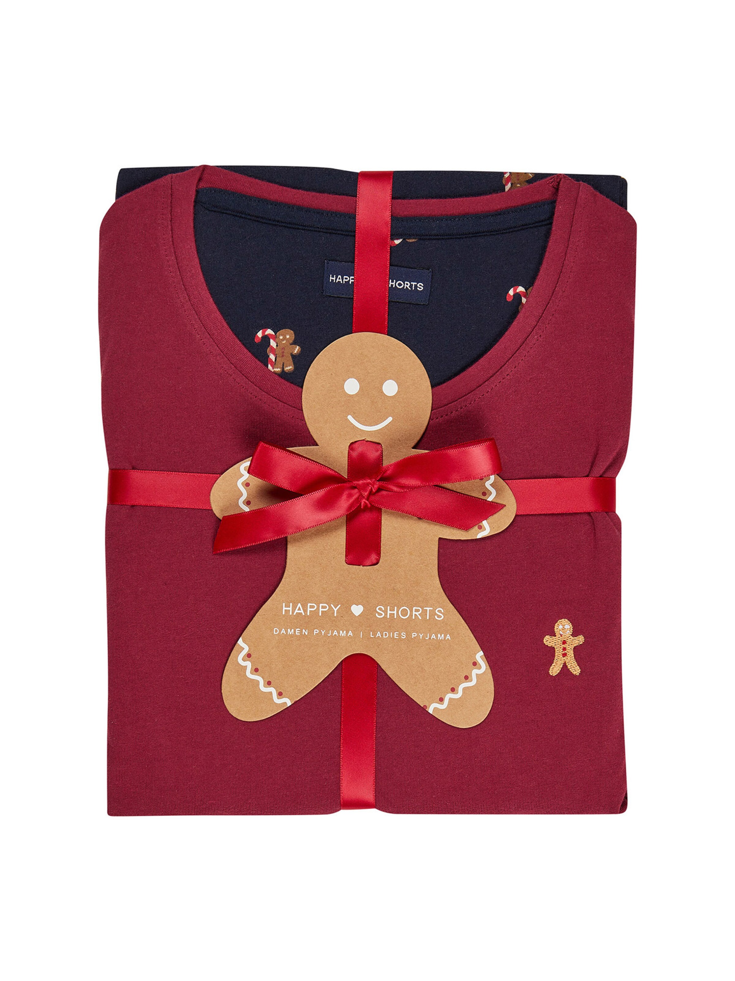 Happy Shorts Pyjama ' XMAS ' in Blau