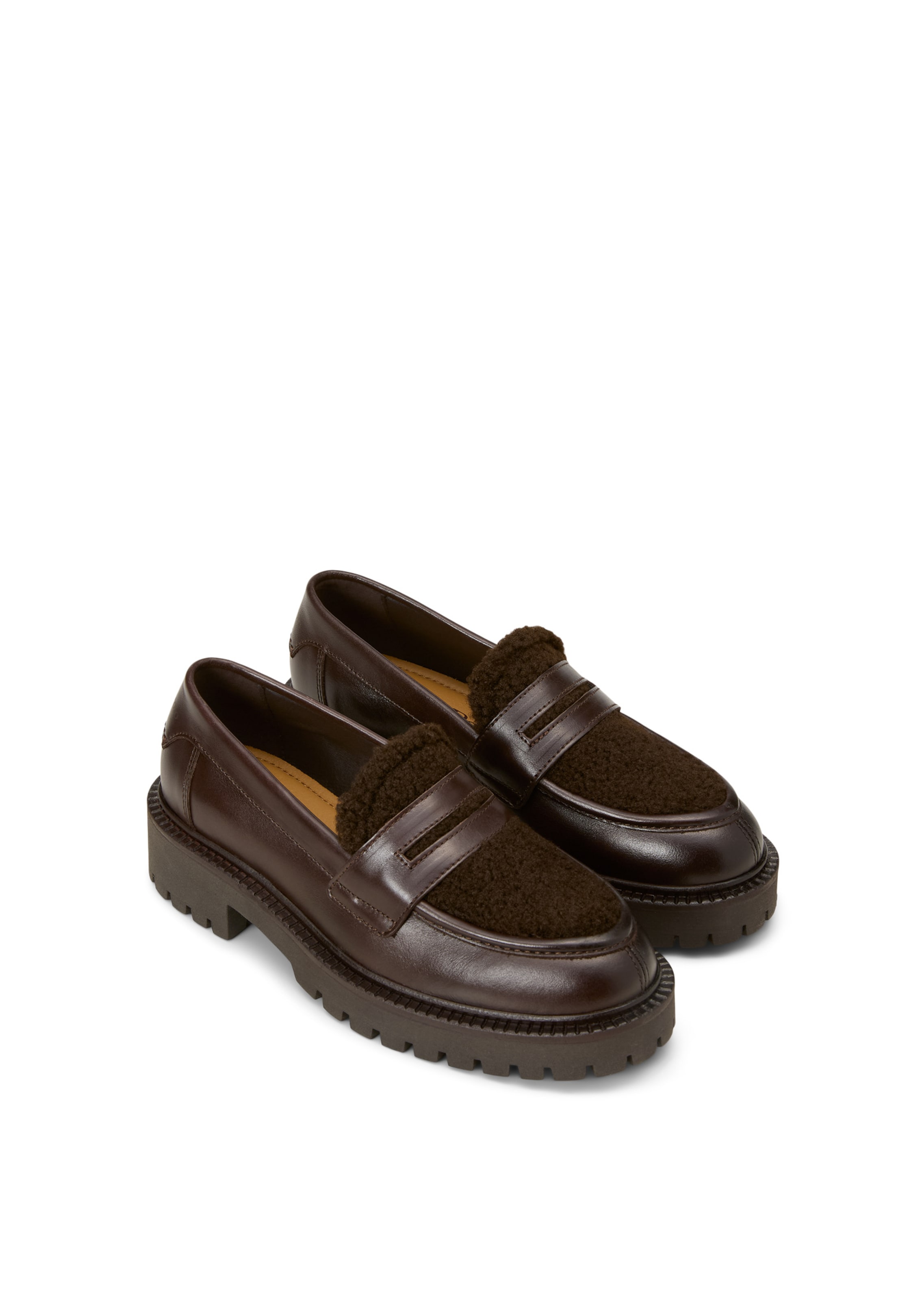 Marc O'Polo Slipper 'Phia' in Braun